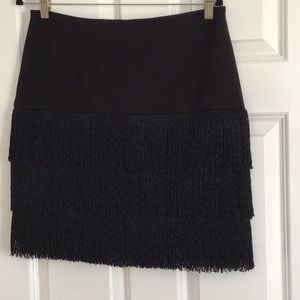 Ann Taylor fringe skirt